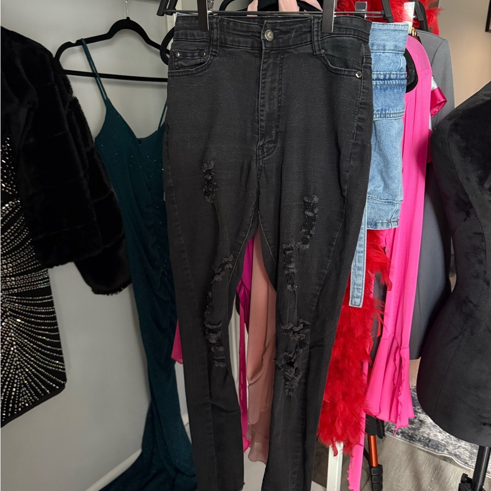 Fashion Nova Charcoal Denim